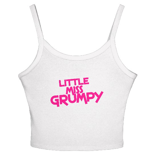 little miss grumpy Women's Spaghetti Strap Tank Top