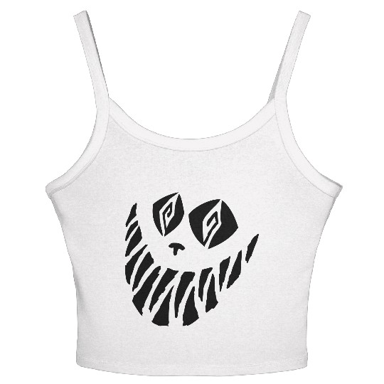 Crazy Cheshire Cat Face Women's Spaghetti Strap Tank Top