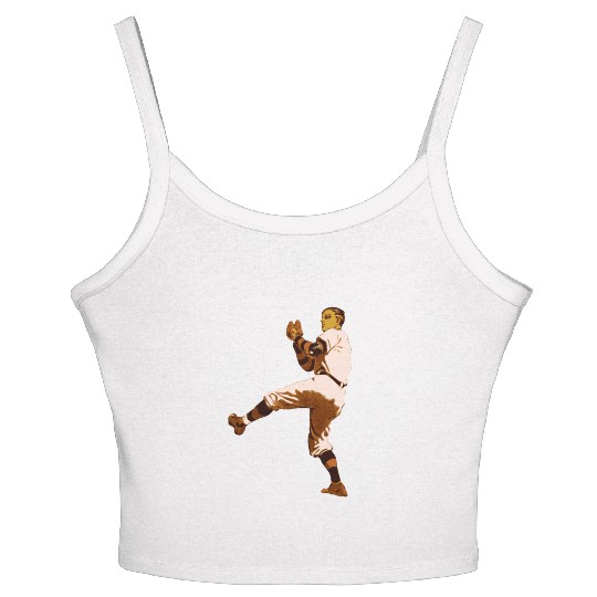 Baseball Pitcher Women's Spaghetti Strap Tank Top