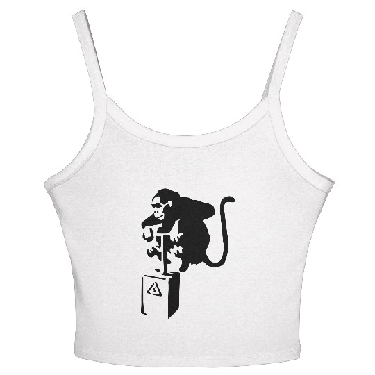 Banksy Detinator Monkey Women's Spaghetti Strap Tank Top