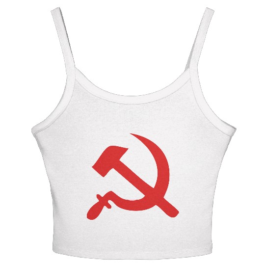 hammer and sickle Women's Spaghetti Strap Tank Top