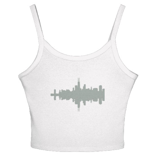 Chicago skyline Women's Spaghetti Strap Tank Top