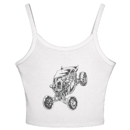 Sand-Riding Paddle-Tire Duune Buuggy Women's Spaghetti Strap Tank Top