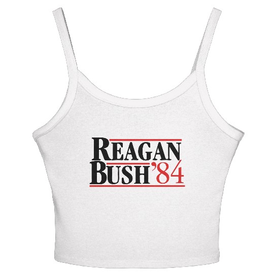 Reagan Bush '84 Women's Spaghetti Strap Tank Top