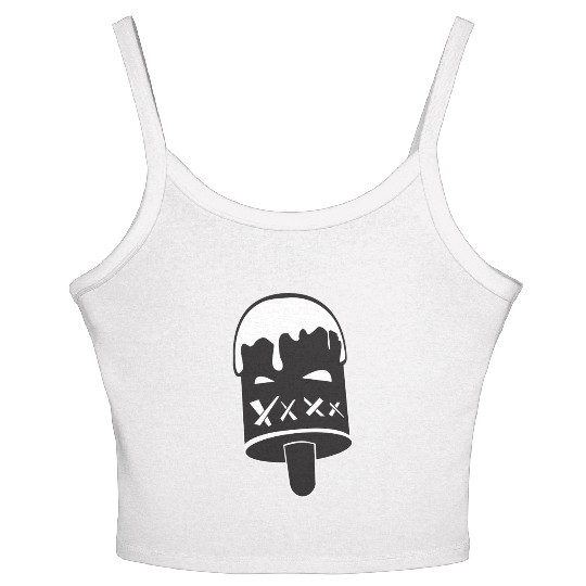 mean ice cream Women's Spaghetti Strap Tank Top