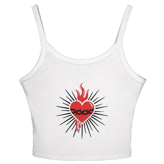 Sacred Heart of Jesus - Christ Consciousness Women's Spaghetti Strap Tank Top