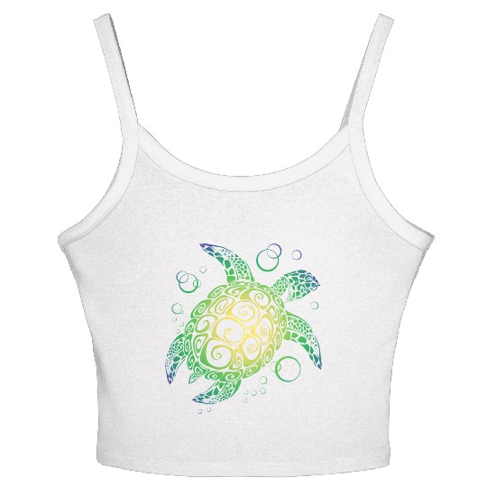 Sea Turtle Women's Spaghetti Strap Tank Top