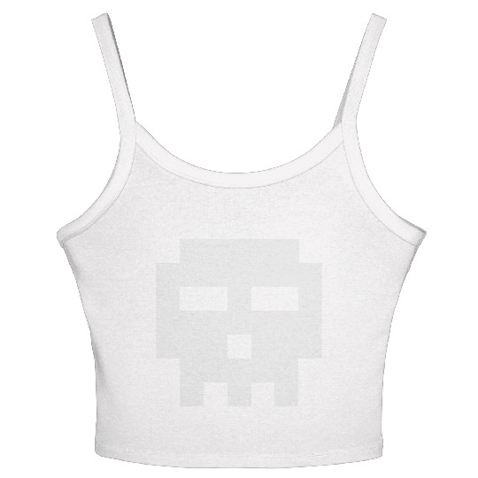 Scott Pilgrim 8-bit Skull Vector Women's Spaghetti Strap Tank Top