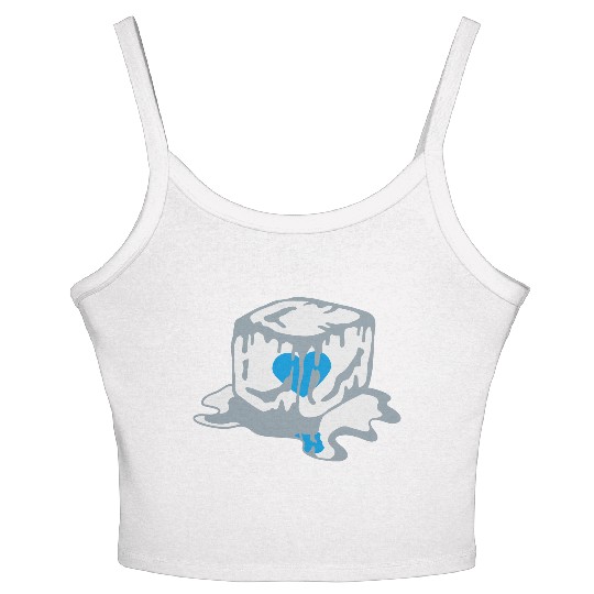 Ice Cube Heart Women's Spaghetti Strap Tank Top