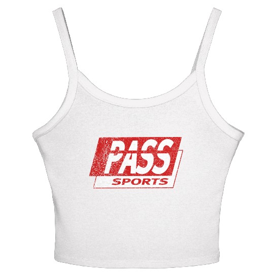 Old School Retro PASS Sports Detroit Women's Spaghetti Strap Tank Top