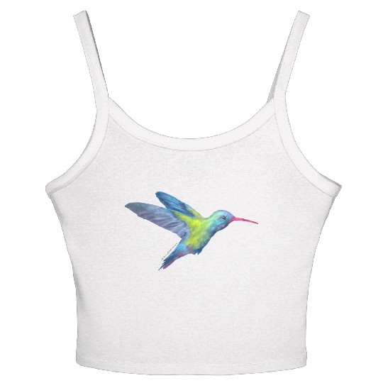AD hummingbird Women's Spaghetti Strap Tank Top