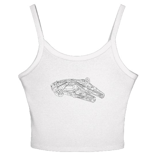 Millennium Falcon Women's Spaghetti Strap Tank Top