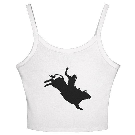 Western Rodeo - Bullrider Women's Spaghetti Strap Tank Top