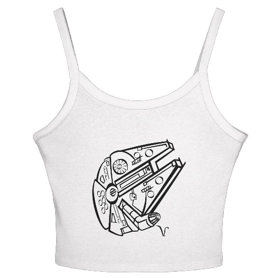 Millennium Falcon [Artist Rendering 4] Women's Spaghetti Strap Tank Top