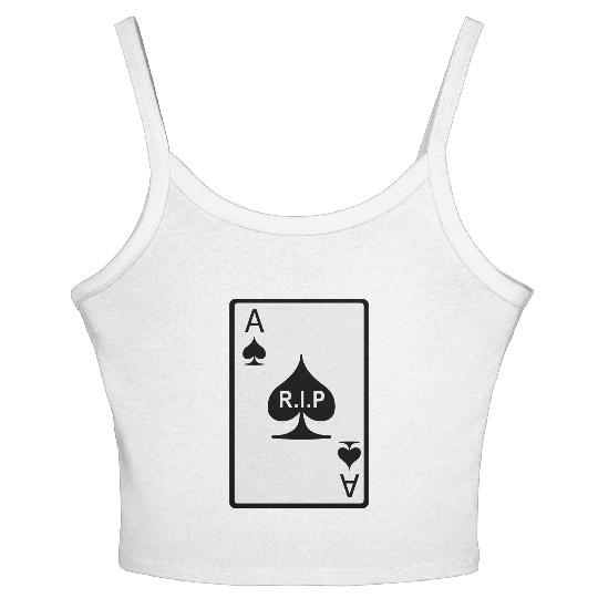 Rest in Peace Ace of Spades Women's Spaghetti Strap Tank Top
