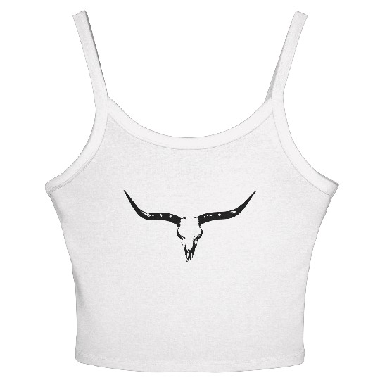 Buffalo Skull Women's Spaghetti Strap Tank Top