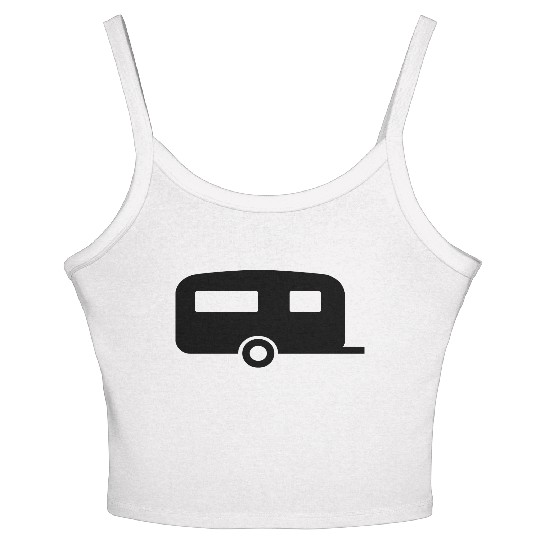 Camper, Caravan, Trailer Women's Spaghetti Strap Tank Top