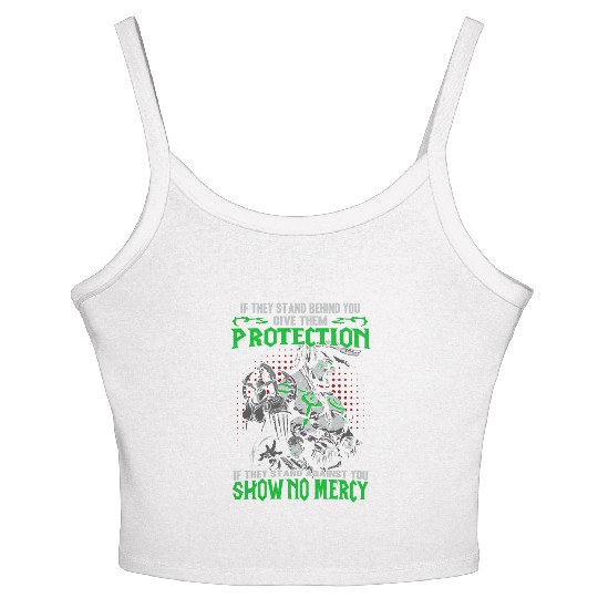 Warcraft-If they stand against you show no mercy Women's Spaghetti Strap Tank Top