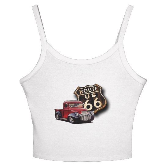 Route 66 Street Rod Women's Spaghetti Strap Tank Top
