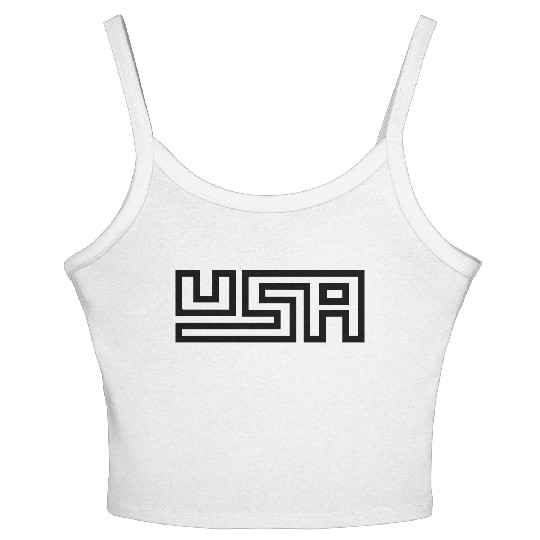 text america united states stars 3 colors USA nati Women's Spaghetti Strap Tank Top