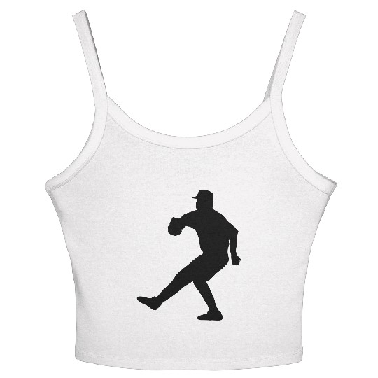 baseball pitcher Women's Spaghetti Strap Tank Top