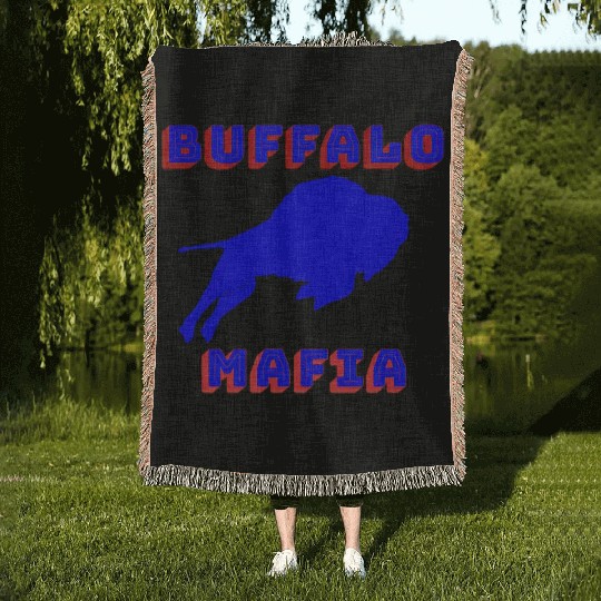 Bills Mafia Makes A Great For Buffalo Sports Fan Woven Blankets