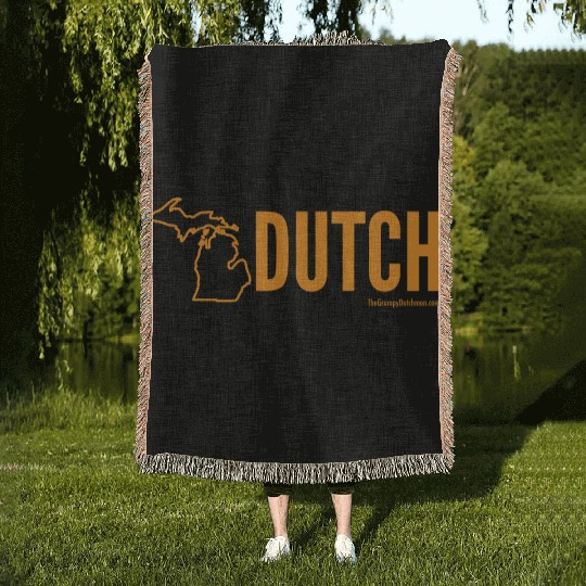 Michigan Dutch (orange) Woven Blankets