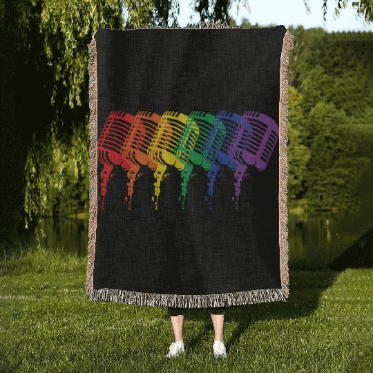 Multi-colored Mics Woven Blankets
