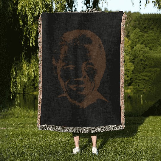 Nelson Mandela Woven Blankets