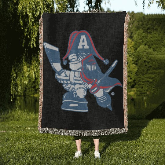 Milwaukee admiral cartoon Woven Blankets