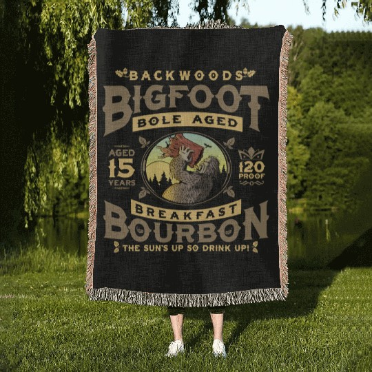 Backwoods Bigfoot Bole-Aged Breakfast Bourbon Woven Blankets