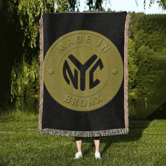 Made In The Bronx Token Woven Blankets