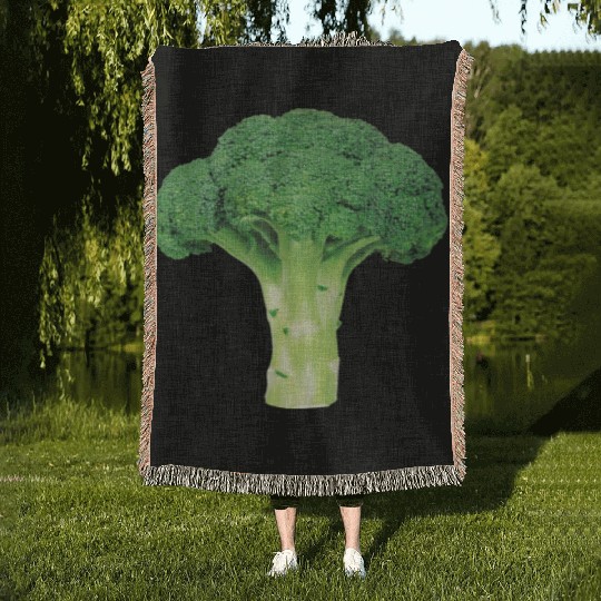 Broccoli Woven Blankets