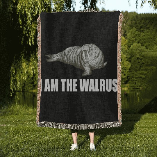 I Am The Walrus Woven Blankets