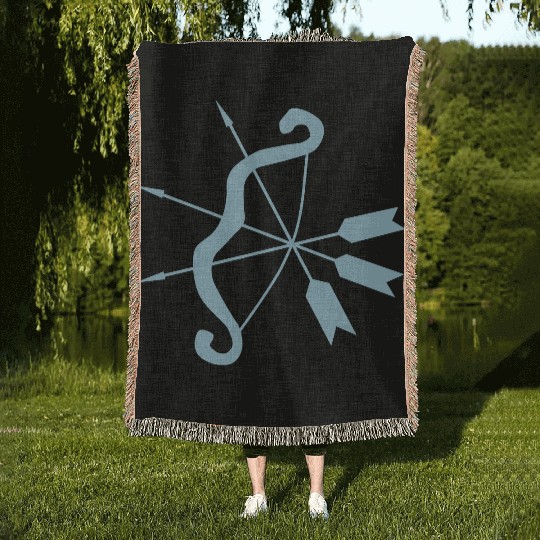 cupid bow Woven Blankets
