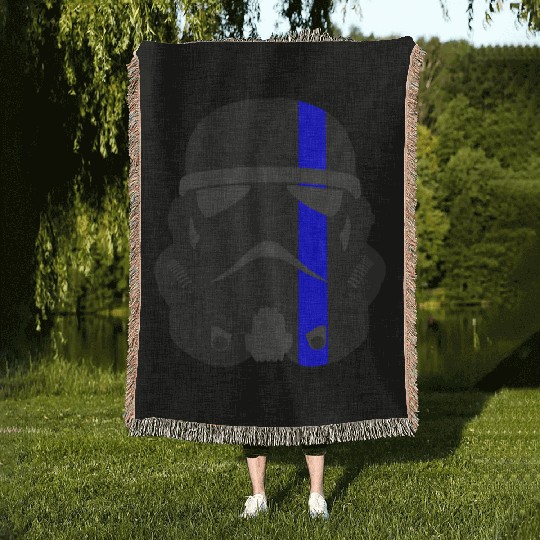 Thin Blue Line - Storm Trooper Woven Blankets