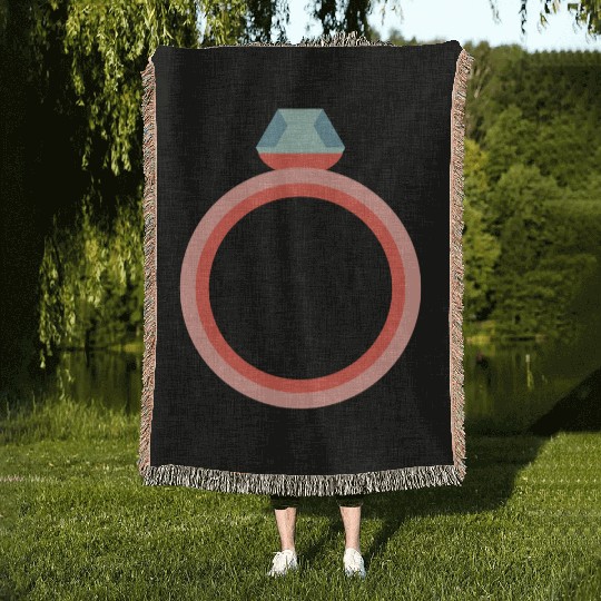 Engagement Ring Woven Blankets