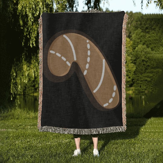 Gingerbread cookie Woven Blankets