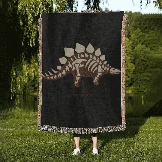 Stegosaurus Woven Blankets