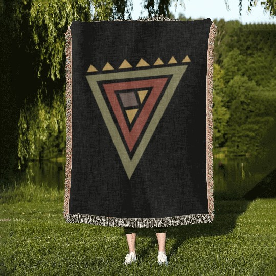 Native American Symbol Woven Blankets