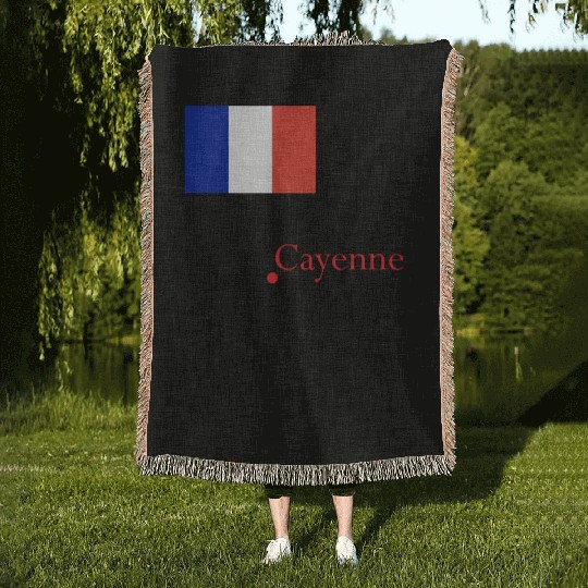 018 countries flags France FrenchGuiana ve Woven Blankets