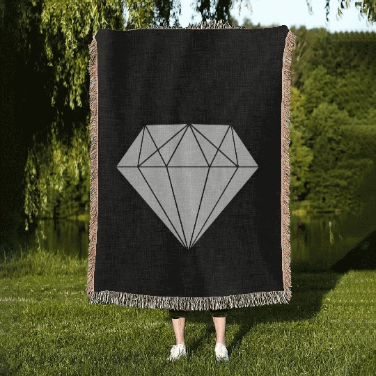 Diamond bling bling - swaggy Woven Blankets