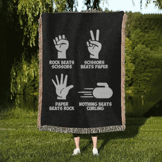 Curling Rock Paper Nothing Beats Woven Blankets