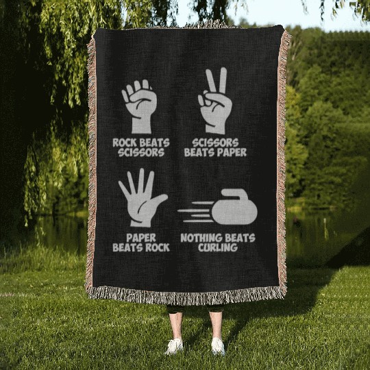 Curling Rock Paper Nothing Beats Woven Blankets