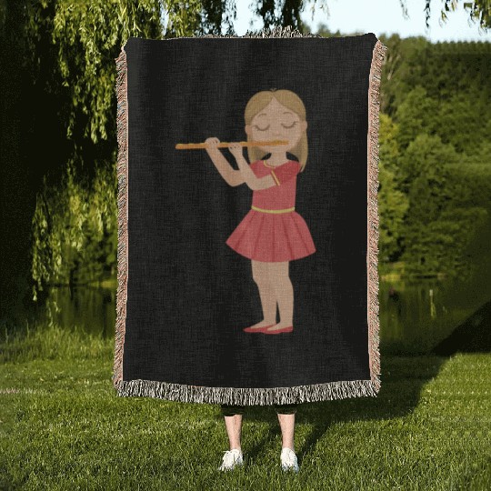 Music Kid Woven Blankets