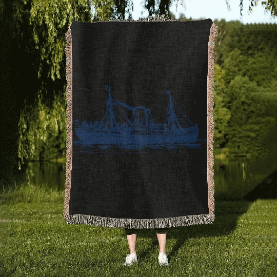 cruise ship Woven Blankets