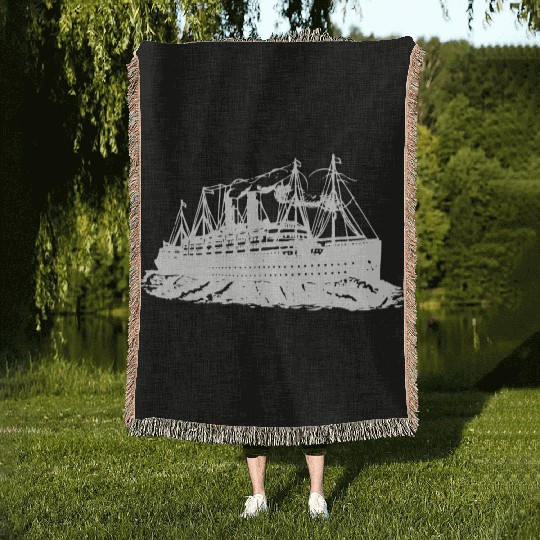 cruise ship Woven Blankets