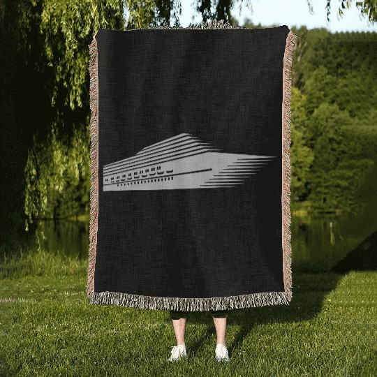 cruise ship Woven Blankets