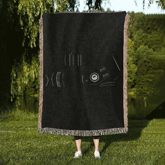 Movie camera Woven Blankets