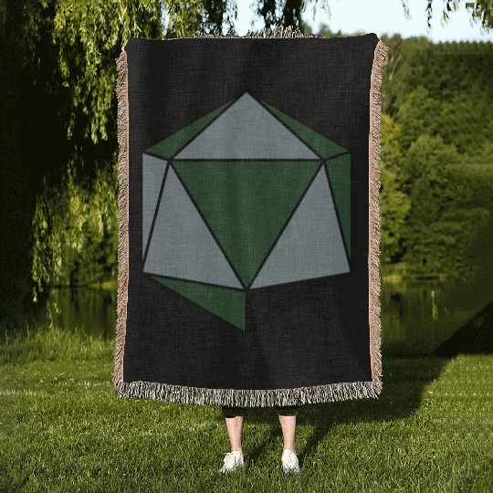 platonic solid Woven Blankets